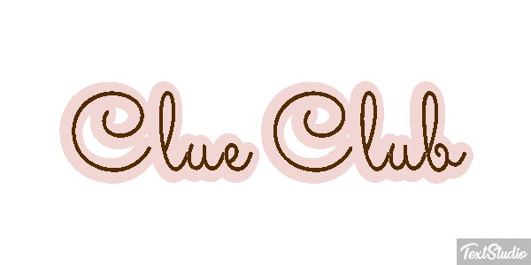 Clue Club Efeito do texto