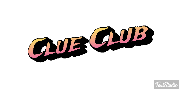 Clue Club Efeito do texto