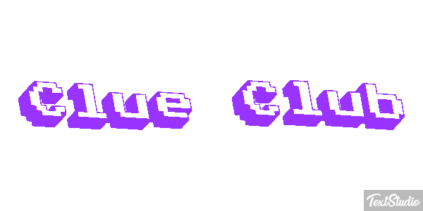 Clue Club Efeito do texto