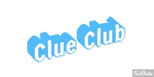 Clue Club Efeito do texto