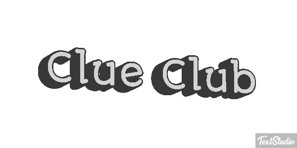 Clue Club Efeito do texto