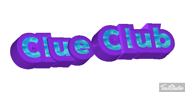 Clue Club Efeito do texto