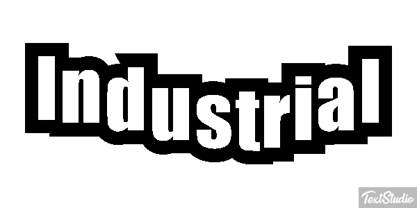 Industrial Effetto testo