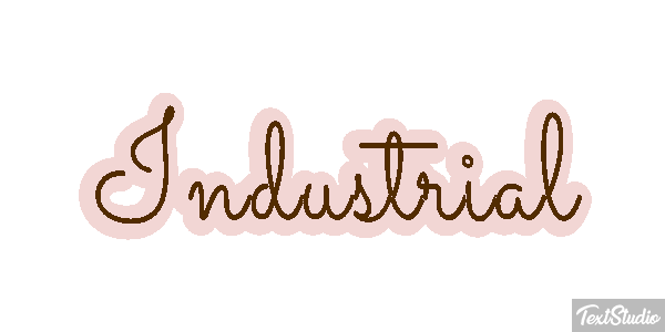 Industrial Effetto testo