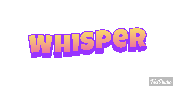 Whisper Text effect