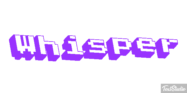 Whisper Text effect