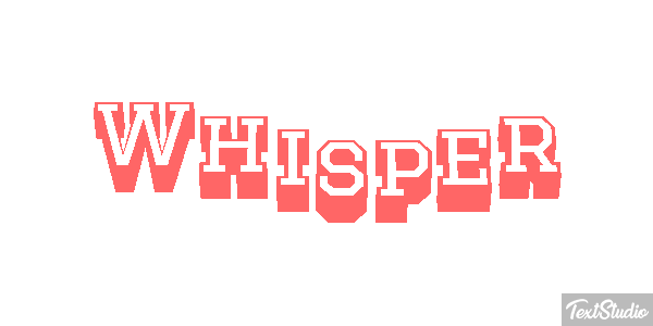Whisper Text effect