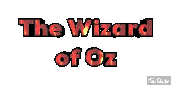 The Wizard of Oz Text effect