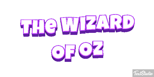 The Wizard of Oz Text effect