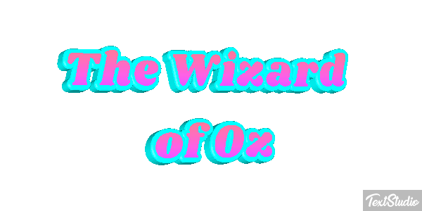 The Wizard of Oz Text effect