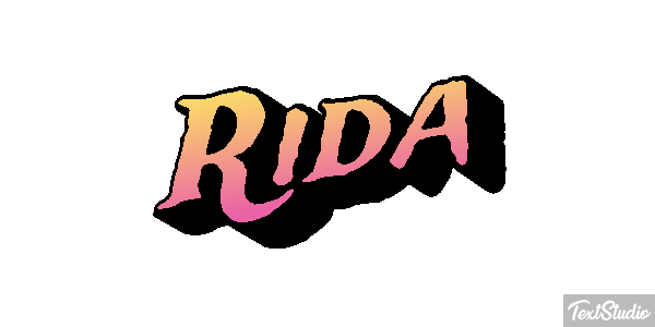 Rida Tekst effect