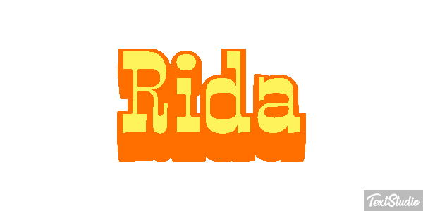 Rida Tekst effect