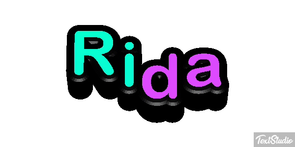Rida Tekst effect