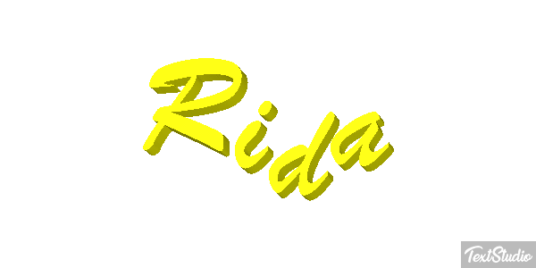 Rida Tekst effect