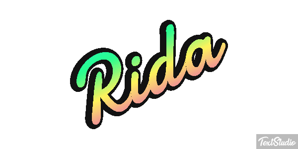 Rida Tekst effect