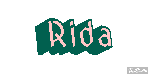 Rida Tekst effect