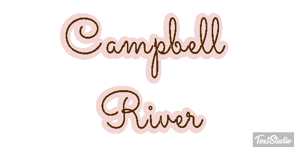 Campbell River Effetto testo