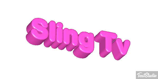 Sling Tv Efeito do texto
