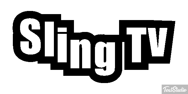 Sling Tv Efeito do texto