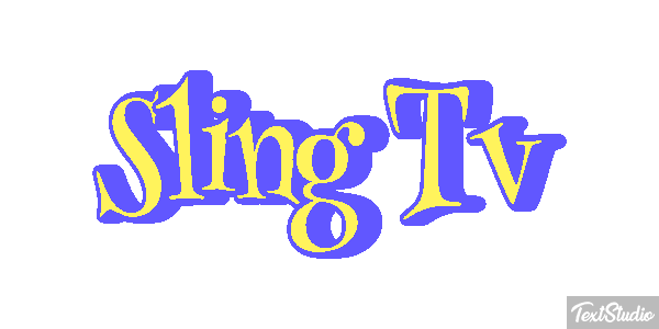 Sling Tv Efeito do texto