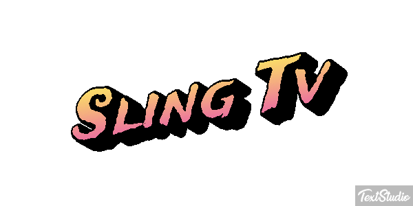 Sling Tv Efeito do texto