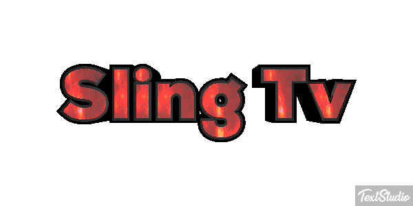 Sling Tv Efeito do texto