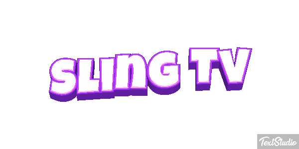 Sling Tv Efeito do texto