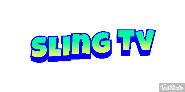 Sling Tv Efeito do texto