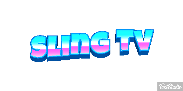 Sling Tv Efeito do texto
