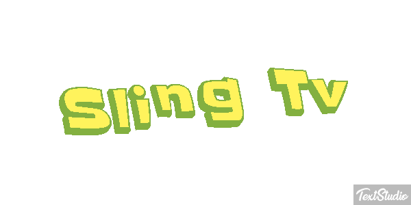 Sling Tv Efeito do texto