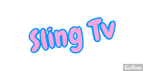 Sling Tv Efeito do texto