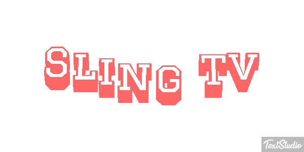 Sling Tv Efeito do texto