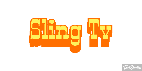 Sling Tv Efeito do texto