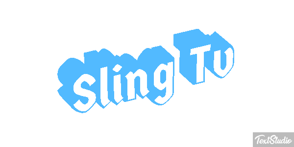 Sling Tv Efeito do texto