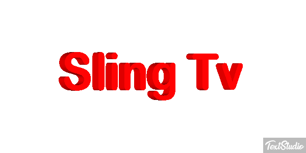 Sling Tv Efeito do texto