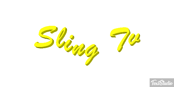 Sling Tv Efeito do texto