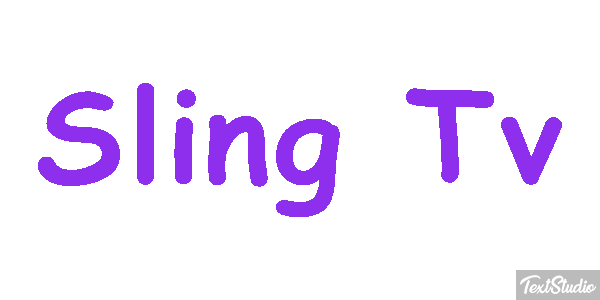 Sling Tv Efeito do texto