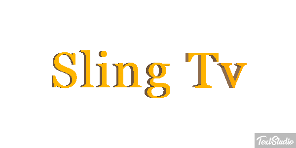 Sling Tv Efeito do texto