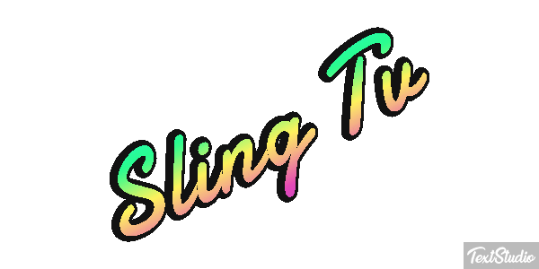 Sling Tv Efeito do texto