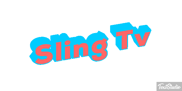 Sling Tv Efeito do texto