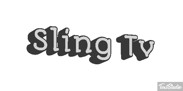 Sling Tv Efeito do texto