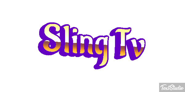 Sling Tv Efeito do texto