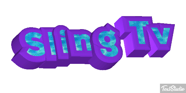 Sling Tv Efeito do texto