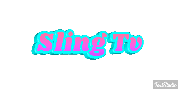 Sling Tv Efeito do texto