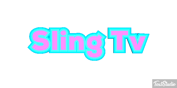 Sling Tv Efeito do texto