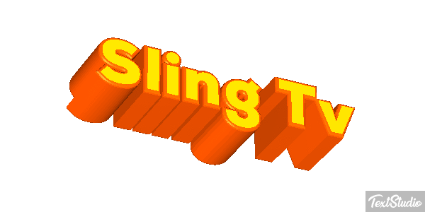 Sling Tv Efeito do texto