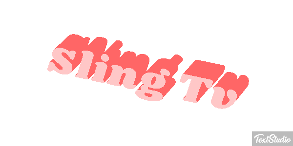 Sling Tv Efeito do texto