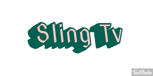 Sling Tv Efeito do texto