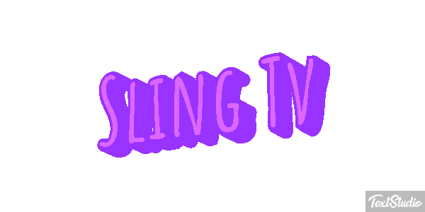 Sling Tv Efeito do texto