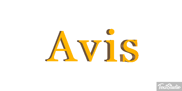 Avis Text effect